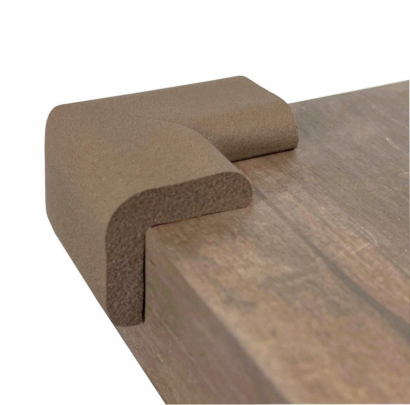 KidKusion Corner Cushion | Made in USA | Brown | 8 Pack | Furniture and Corner Protector - Image 2